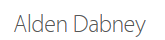 Alden Dabney
